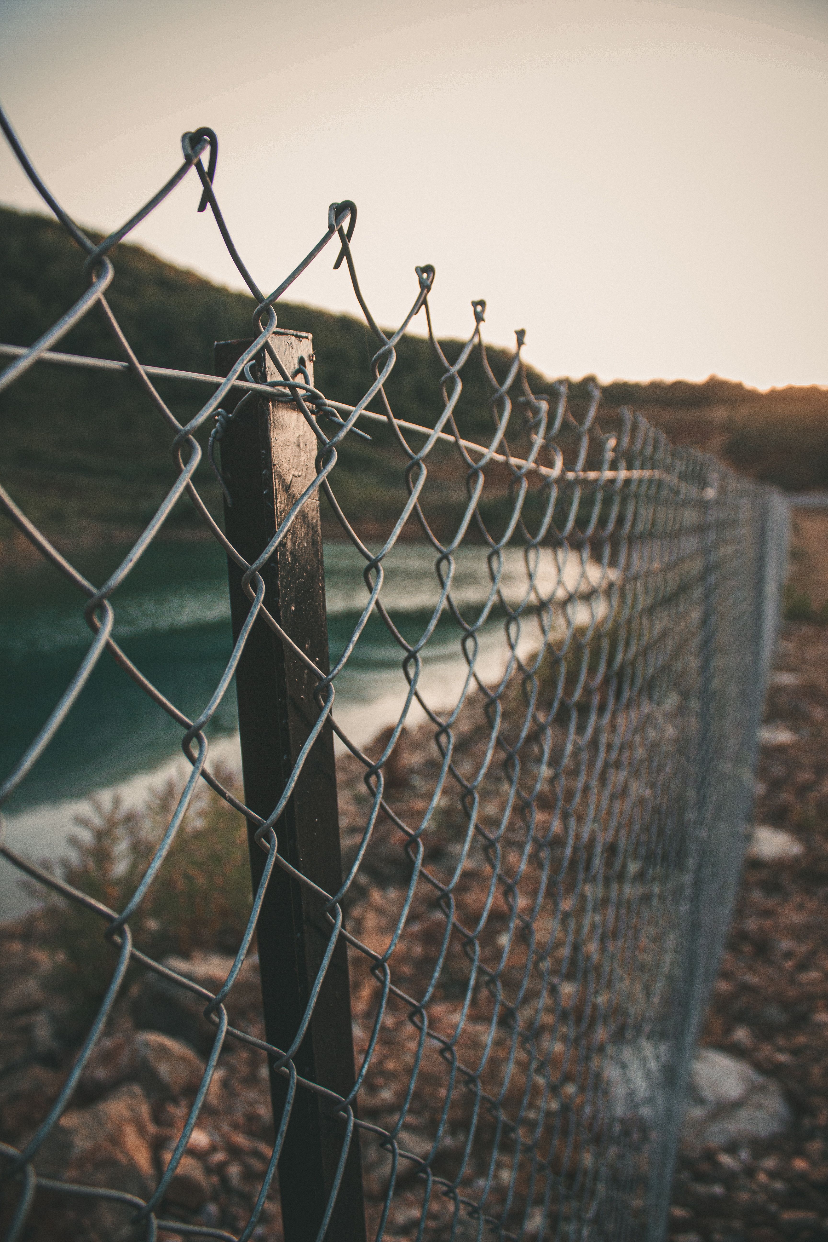 Chain link fencing rolls